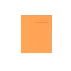 Classmates 8x6.5" Exercise Book 48 Page, 8mm Ruled With Margin, Orange - Pack of 100